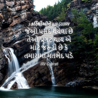 Picture 04 - 1 કરિંથીઓને 11:19 GUJIRV - જેઓ પસંદ થયેલા છે - Bible Verse Picture