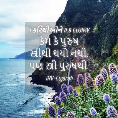 Picture 04 - 1 કરિંથીઓને 11:8 GUJIRV - કેમ કે પુરુષ - Bible Verse Picture