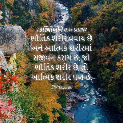 Picture 04 - 1 કરિંથીઓને 15:44 GUJIRV - ભૌતિક શરીર વવાય છે - Bible Verse Picture