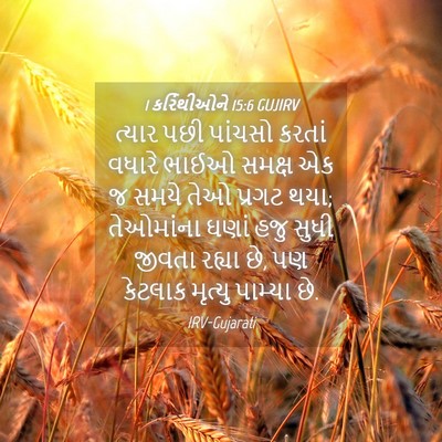 Picture 04 - 1 કરિંથીઓને 15:6 GUJIRV - ત્યાર પછી પાંચસો - Bible Verse Picture