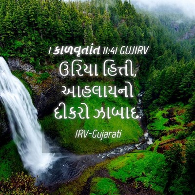Picture 04 - 1 કાળવૃતાંત 11:41 GUJIRV - ઉરિયા હિત્તી, - Bible Verse Picture