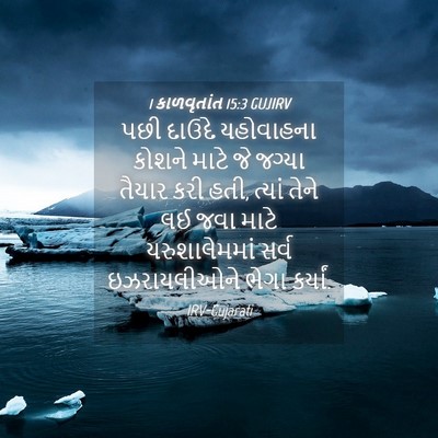 Picture 04 - 1 કાળવૃતાંત 15:3 GUJIRV - પછી દાઉદે - Bible Verse Picture