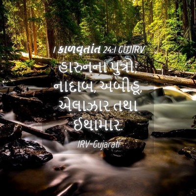 Picture 04 - 1 કાળવૃતાંત 24:1 GUJIRV - હારુનના પુત્રો; - Bible Verse Picture