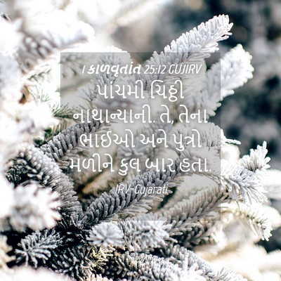 Picture 04 - 1 કાળવૃતાંત 25:12 GUJIRV - પાંચમી ચિઠ્ઠી - Bible Verse Picture