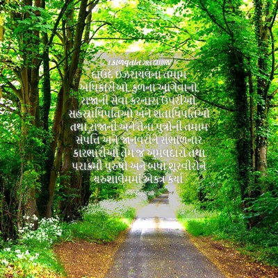Picture 04 - 1 કાળવૃતાંત 28:1 GUJIRV - દાઉદે ઇઝરાયલના - Bible Verse Picture