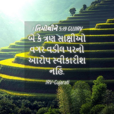 Picture 04 - 1 તિમોથીને 5:19 GUJIRV - બે કે ત્રણ સાક્ષીઓ - Bible Verse Picture