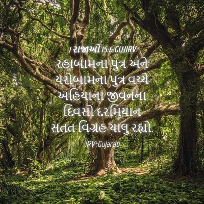 Picture 04 - 1 રાજાઓ 15:6 GUJIRV - રહાબામના પુત્ર - Bible Verse Picture