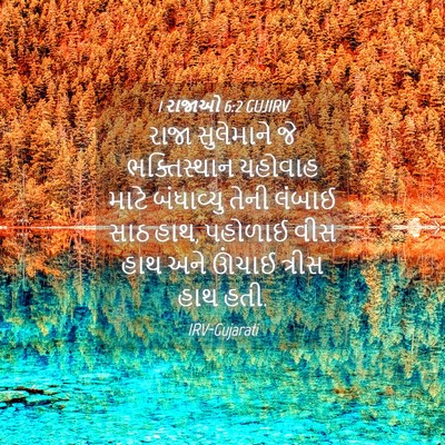 Picture 04 - 1 રાજાઓ 6:2 GUJIRV - રાજા સુલેમાને જે - Bible Verse Picture