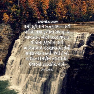 Picture 04 - 1 રાજાઓ 8:1 GUJIRV - પછી સુલેમાને - Bible Verse Picture
