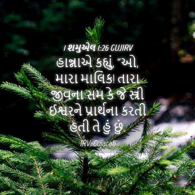Picture 04 - 1 શમુએલ 1:26 GUJIRV - હાન્નાએ કહ્યું, “ઓ, - Bible Verse Picture
