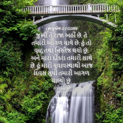 Picture 04 - 1 શમુએલ 12:2 GUJIRV - જુઓ તે રાજા અહીં - Bible Verse Picture