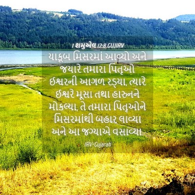 Picture 04 - 1 શમુએલ 12:8 GUJIRV - યાકૂબ મિસરમાં - Bible Verse Picture