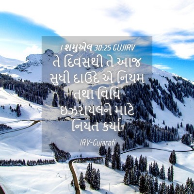 Picture 04 - 1 શમુએલ 30:25 GUJIRV - તે દિવસથી તે આજ - Bible Verse Picture