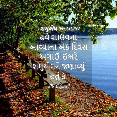 Picture 04 - 1 શમુએલ 9:15 GUJIRV - હવે શાઉલના - Bible Verse Picture
