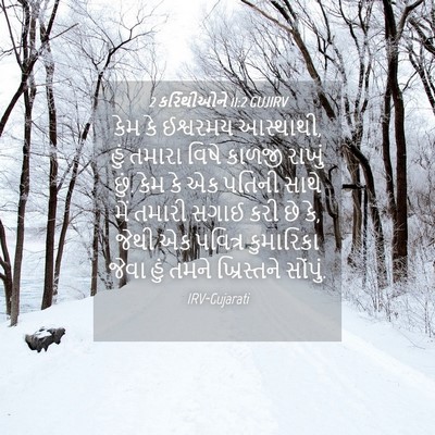 Picture 04 - 2 કરિંથીઓને 11:2 GUJIRV - કેમ કે ઈશ્વરમય - Bible Verse Picture