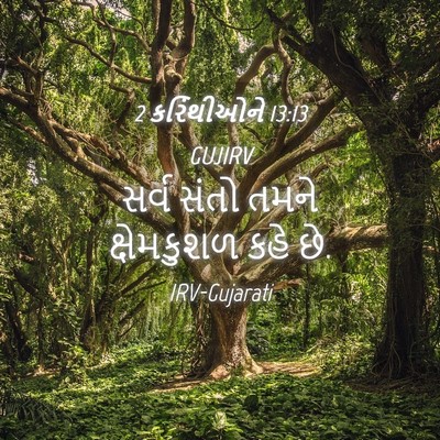 Picture 04 - 2 કરિંથીઓને 13:13 GUJIRV - સર્વ સંતો તમને - Bible Verse Picture