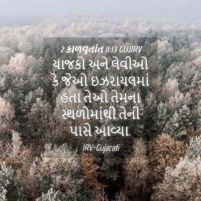 Picture 04 - 2 કાળવૃતાંત 11:13 GUJIRV - યાજકો અને લેવીઓ કે - Bible Verse Picture