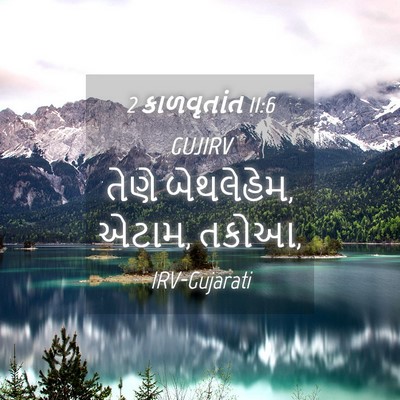 Picture 04 - 2 કાળવૃતાંત 11:6 GUJIRV - તેણે બેથલેહેમ, - Bible Verse Picture