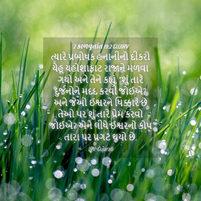 Picture 04 - 2 કાળવૃતાંત 19:2 GUJIRV - ત્યારે પ્રબોધક - Bible Verse Picture