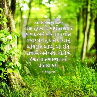 Picture 04 - 2 કાળવૃતાંત 7:5 GUJIRV - રાજા સુલેમાને - Bible Verse Picture