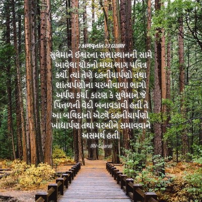Picture 04 - 2 કાળવૃતાંત 7:7 GUJIRV - સુલેમાને ઈશ્વરના - Bible Verse Picture
