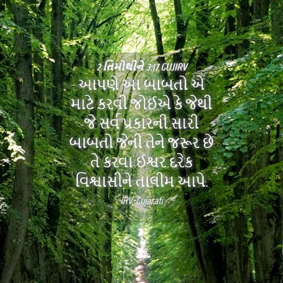 Picture 04 - 2 તિમોથીને 3:17 GUJIRV - આપણે આ બાબતો એ માટે - Bible Verse Picture