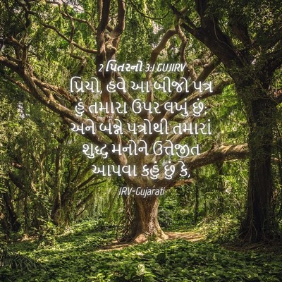 Picture 04 - 2 પિતરનો 3:1 GUJIRV - પ્રિયો, હવે આ બીજો - Bible Verse Picture