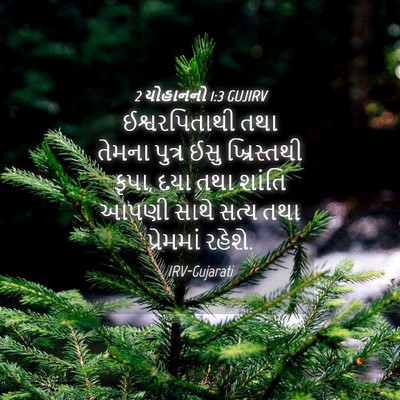 Picture 04 - 2 યોહાનનો 1:3 GUJIRV - ઈશ્વરપિતાથી તથા - Bible Verse Picture
