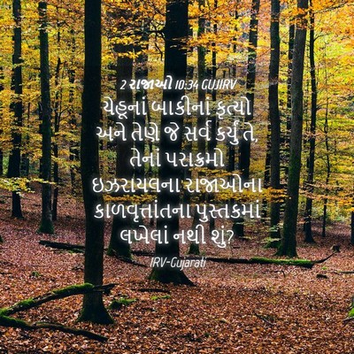 Picture 04 - 2 રાજાઓ 10:34 GUJIRV - યેહૂનાં બાકીનાં - Bible Verse Picture