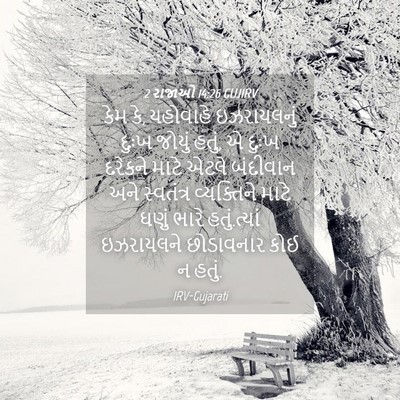Picture 04 - 2 રાજાઓ 14:26 GUJIRV - કેમ કે, યહોવાહે - Bible Verse Picture