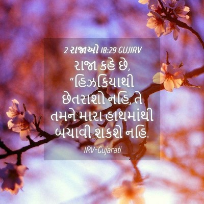 Picture 04 - 2 રાજાઓ 18:29 GUJIRV - રાજા કહે છે, - Bible Verse Picture