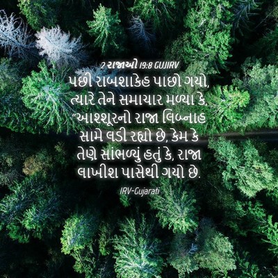 Picture 04 - 2 રાજાઓ 19:8 GUJIRV - પછી રાબશાકેહ પાછો - Bible Verse Picture