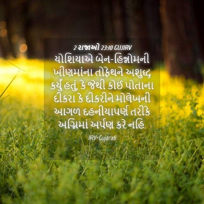 Picture 04 - 2 રાજાઓ 23:10 GUJIRV - યોશિયાએ - Bible Verse Picture