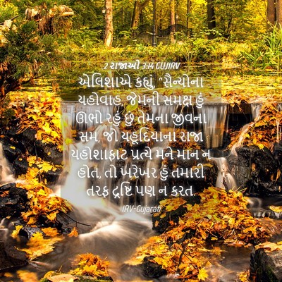 Picture 04 - 2 રાજાઓ 3:14 GUJIRV - એલિશાએ કહ્યું, - Bible Verse Picture