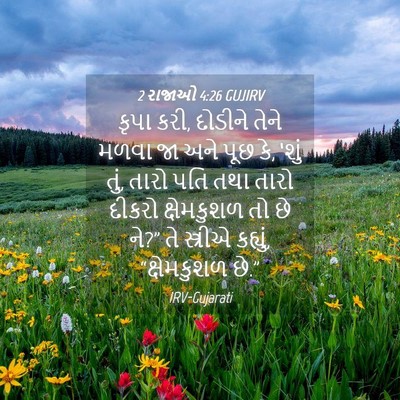Picture 04 - 2 રાજાઓ 4:26 GUJIRV - કૃપા કરી, દોડીને - Bible Verse Picture