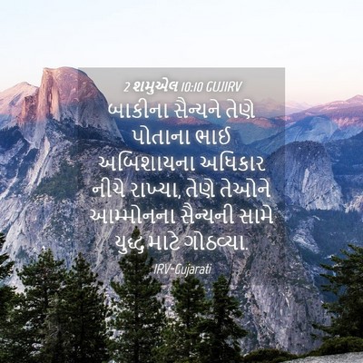 Picture 04 - 2 શમુએલ 10:10 GUJIRV - બાકીના સૈન્યને - Bible Verse Picture