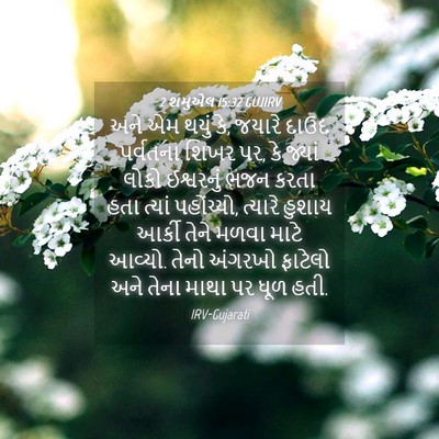 Picture 04 - 2 શમુએલ 15:32 GUJIRV - અને એમ થયું કે, - Bible Verse Picture