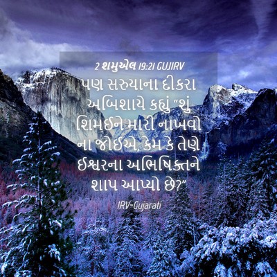 Picture 04 - 2 શમુએલ 19:21 GUJIRV - પણ સરુયાના દીકરા - Bible Verse Picture