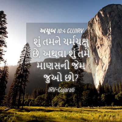 Picture 04 - અયૂબ 10:4 GUJIRV - શું તમને - Bible Verse Picture