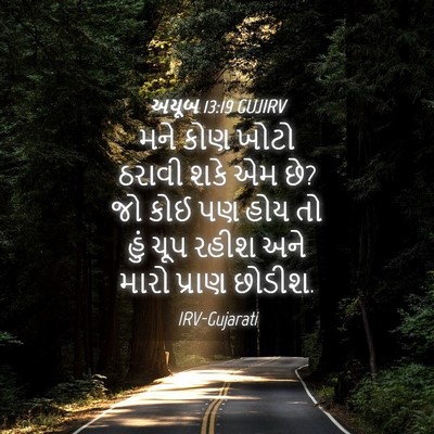 Picture 04 - અયૂબ 13:19 GUJIRV - મને કોણ ખોટો ઠરાવી - Bible Verse Picture