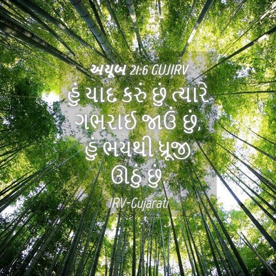 Picture 04 - અયૂબ 21:6 GUJIRV - હું યાદ કરું છું - Bible Verse Picture