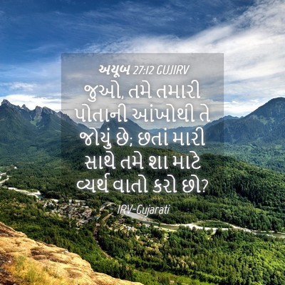 Picture 04 - અયૂબ 27:12 GUJIRV - જુઓ, તમે તમારી - Bible Verse Picture