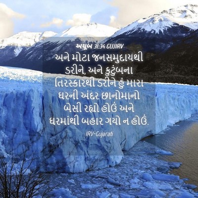 Picture 04 - અયૂબ 31:34 GUJIRV - અને મોટા - Bible Verse Picture
