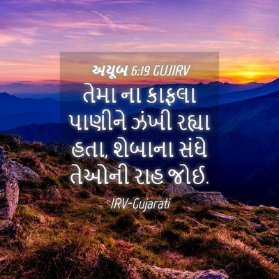 Picture 04 - અયૂબ 6:19 GUJIRV - તેમા ના કાફલા - Bible Verse Picture