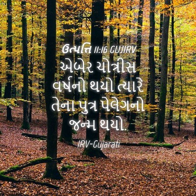 Picture 04 - ઉત્પત્તિ 11:16 GUJIRV - એબેર ચોત્રીસ - Bible Verse Picture