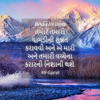 Picture 04 - ઉત્પત્તિ 17:11 GUJIRV - તમારે તમારી - Bible Verse Picture