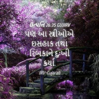 Picture 04 - ઉત્પત્તિ 26:35 GUJIRV - પણ આ સ્ત્રીઓએ - Bible Verse Picture