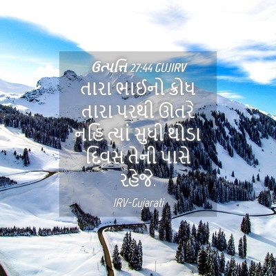 Picture 04 - ઉત્પત્તિ 27:44 GUJIRV - તારા ભાઈનો ક્રોધ - Bible Verse Picture
