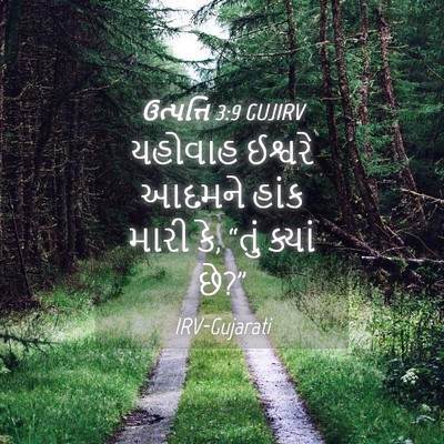 Picture 04 - ઉત્પત્તિ 3:9 GUJIRV - યહોવાહ ઈશ્વરે - Bible Verse Picture