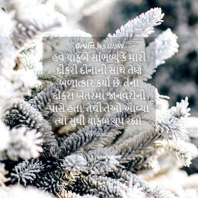 Picture 04 - ઉત્પત્તિ 34:5 GUJIRV - હવે યાકૂબે - Bible Verse Picture